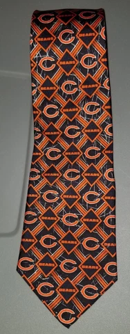 Chicago Bears Mens Silk Tie NEW  b10 Cover