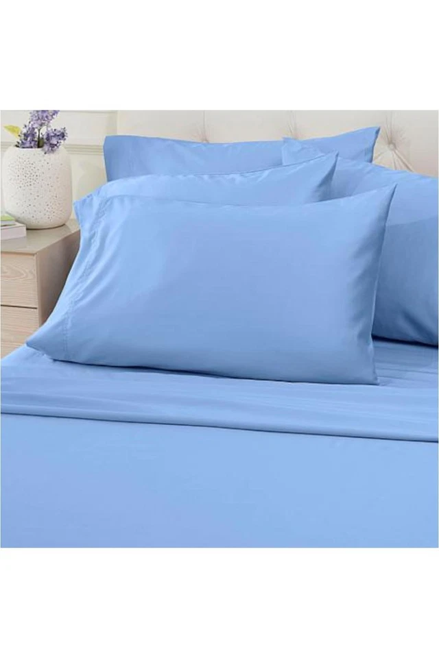 Paquete de 6 sábanas Coolxtra de bambú azul serenidad Concierge Collection 100TC Foto 1 de 1