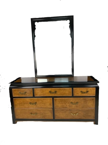 Raymond Sobota Century Furniture Chin Hua 7 Drawer Dresser with Mirror Cover