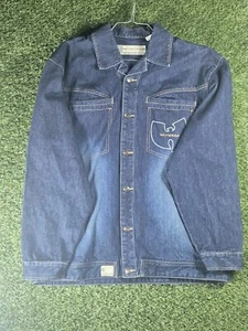 Vintage Wu- wear denim button-down jacket size CLEAN Y2K Very MINTY !!! - Picture 1 of 8