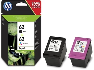 Original HP 62 Schwarz & Farbe Tintenpatronen Envy 5540 5640, 7640, 7643, N9J71AE - Bild 1 von 1