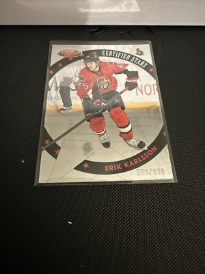 2012-13 Panini Certified Hockey NHL Certified Stars #S16 Erik Karlsson 553/999 - Image 1 of 3