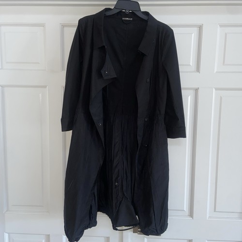 Giacca svasata donna Prada nera misto seta taglia 44 autentica