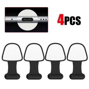 4× Handy Anti Staub Stecker USB Typ C Ladeanschluss Staub Stecker Abdeckung Stopper Aufkleber - Bild 1 von 14