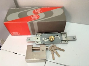 SERRATURA + LUCCHETTO BLINDATO PREFER CHIAVE UNICA PROFILO EUROPEO ANTISCASSO - Foto 1 di 1