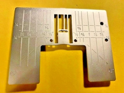 HUSQVARNA VIKING Viking Husqvarna Zig Zag Needle Plate NEW - Designer Diamond Sapphire Topaz Ruby