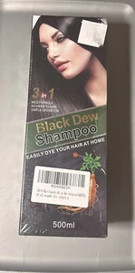 Yaguan 3 In 1 Black Dew Shampoo Black Hair Dye Shampoo Hair Coloring 500 ml - Picture 1 of 4