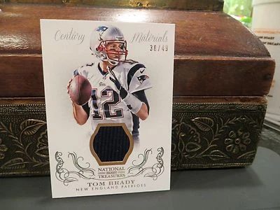 National Treasures Century Materials Jersey Patriots Tom Brady 38/49  2013 - Image 1 of 4