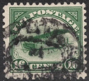 #C2 1918 16 c US STAMP Curtiss Jenny , Airmail 1918 , used - Picture 1 of 2