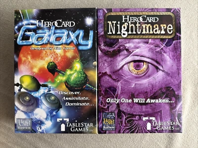 Hero Card Galaxy and Nightmare Board Games - Tablestar Games - Image 1 of 4