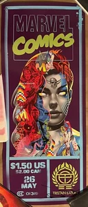 Firmado Mystique Cornerbox Mujeres de Marvel Póster Tristan Eaton Litografía Arte Impresión - Imagen 1 de 1