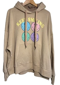 Sudadera con Capucha American Eagle AE Big Hug Talla MEDIANA Abrazable Vellón Sigue Sonriendo - Imagen 1 de 7