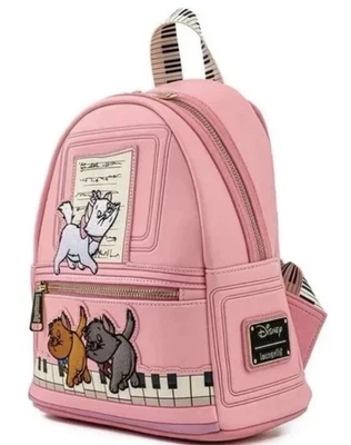 Mini Mochila Loungefly Disney The Aristocats Piano Kitties Exclusiva NUEVA Foto 1 de 4