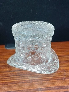 Vintage Glass Top Hat Retro Slash Vibes Cool Clear Fun Unique  - Picture 1 of 11