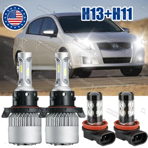Combo de faros antiniebla de haz alto/bajo LED para Nissan Sentra 2004-2012 - Imagen 1 de 11