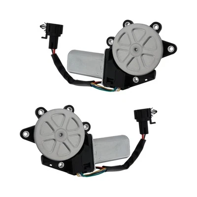 Juego de 2 pares de motores de ventana de vidrio delantero lado conductor y pasajero izquierdo derecho Foto 1 de 4