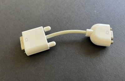 OEM Apple DVI to VGA Display Adapter Cable M8754G/A White - Image 1 of 4