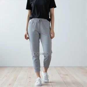 Nanette Lepore Super Soft 7/8 Fleece Jogger Lounge Pants in Skyfall Blue Size M - Picture 1 of 8