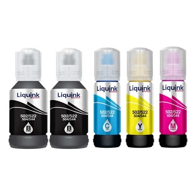 Liquink T502 Ink Refill Bottle Fit Epson 502 EcoTank & Color Supertank Printers - Image 1 of 3
