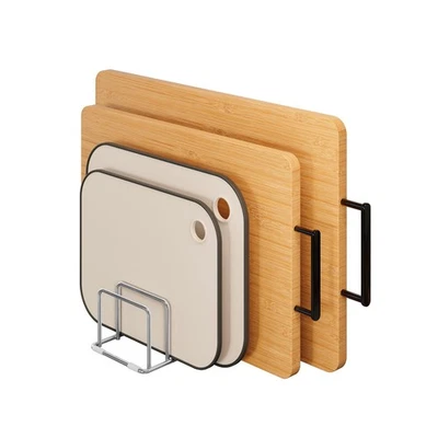 Soporte organizador para tabla de cortar - Bandeja para cortar olla de acero inoxidable 304 Foto 1 de 4