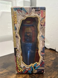 Superman Classic Rakete Blechspielzeug Reibungsmotor von Schylling Sammlerstück - Bild 1 von 8