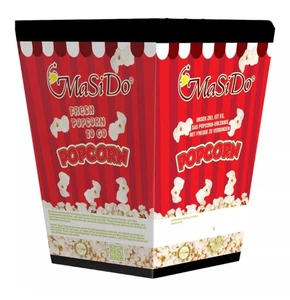 POPCORN Becher Faltbecher Pappbecher Kartonbecher Papierbecher Tüte – 600 Stück - Bild 1 von 3