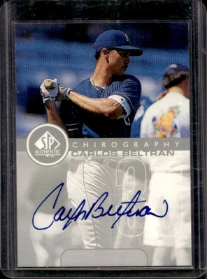 1999 SP Authentic Carlos Beltran Chirography Rookie RC #CB Royals - Image 1 of 2