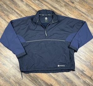 Sunice Typhoon Rain Jacket Men's 2XL Blue 1/4 Zip Long Sleeve Windbreaker Golf - Picture 1 of 15