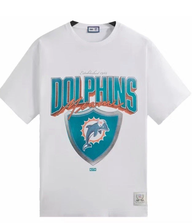 Camiseta Kith X NFL Vintage Miami Dolphins Talla XL Etiquetas Nuevas Foto 1 de 1