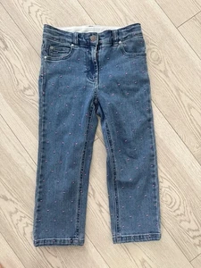 Stella McCartney Kids Embroidered pink dots Jeans โ Size 6Y,worn twice - Picture 1 of 8