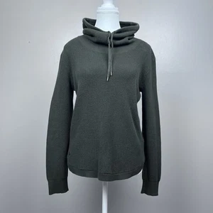 Lauren Ralph Lauren Women's 100% Cotton Waffle Knit Drawstring Turtleneck Size M - Picture 1 of 11