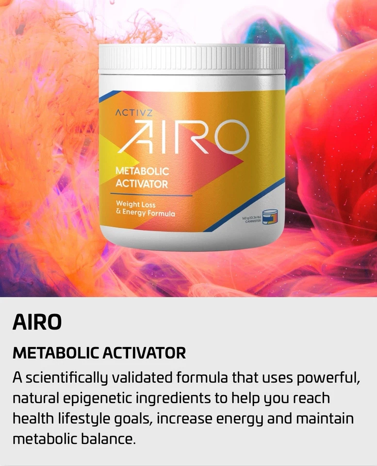 ACTIVZ AIRO ACTIVADOR METABÓLICO PÉRDIDA DE PESO FÓRMULA ENERGÉTICA ENVÍO GRATUITO Exp8/26 Foto 1 de 1
