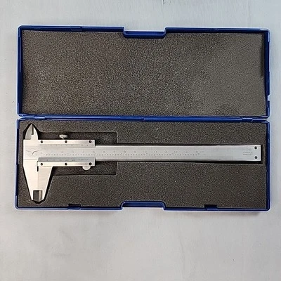 Aerospace Vernier Caliper Inch Metric 0-6" 0-15cm Hardened Stainless Steel /Case - Image 1 of 4