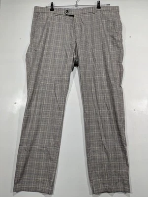 Bugatti Mens Pants Trousers Chinos Style 4890-16265 Plaid Style Size 38/34 - image 1 of 4