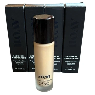 Avon Cashmere Complexion “Custard” Longwear Foundation 30mL Lot of 4 NIB - Image 1 of 4