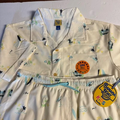 Banana Boat Kids Swim Set, Beach Surf Van Print, UPF 50+, Matching Outfit - Image 1 of 4