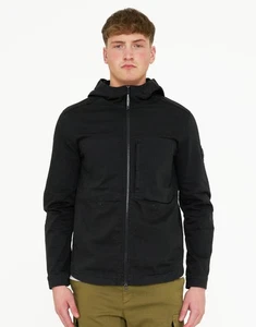 Marshall Artist Jacket Battalgia Mens Overshirt Full Zip Closure Logo in Black - Picture 1 of 17