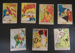 Lote de 7 tarjetas Donruss Marvel 1966 de baja calidad #2,3,11,16,22,23,48 Cap DD Ave GD - Imagen 1 de 17
