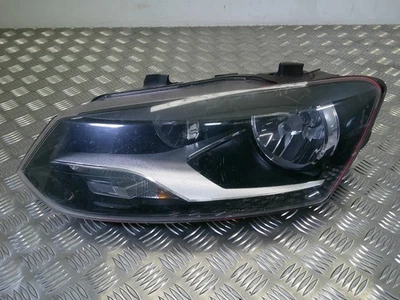 VOLKSWAGEN POLO HEADLIGHT/HEADLAMP (PASSENGER SIDE) 2009-2014 *BROKEN BRACKETS*  - image 1 of 4