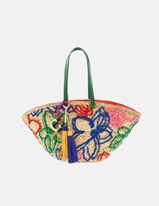 Carolina Herrera Jasmine Multicolor Tassels Hood - Picture 1 of 5