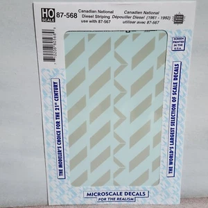 Canadian National Railroad Diesel Stripes 1961-92 Microscale 87-568 Decals HO - Picture 1 of 3