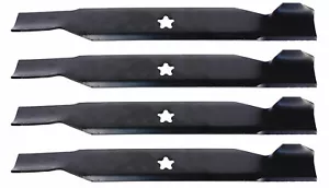 (4) Hojas de cortacésped estándar de elevación alta EE. UU. para cubierta Craftsman 127842 138497 38" - Imagen 1 de 6