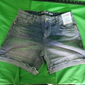 Cat & Jack Super Stretch Midi Denim Blue Jean Shorts Girls Size XXL