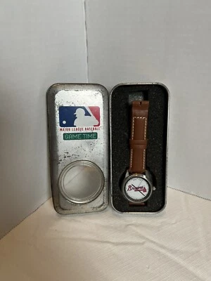 Game Time Atlanta Braves Collectible Quartz Watch NOS 1990s - Image 1 of 3
