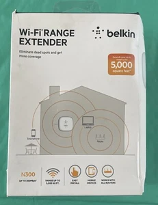 Belkin Wi-Fi Range Extender N300 F9K1015 bis zu 5000 Quadratmeter———-12 - Bild 1 von 3