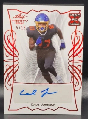 2021 Leaf Trinity Cade Johnson /15 Auto  - Image 1 of 2