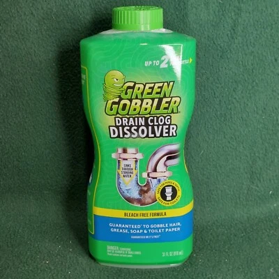 Green Gobbler Drain Clog Dissolver 31oz. Bleach Free Safe for pipes - Image 1 of 4