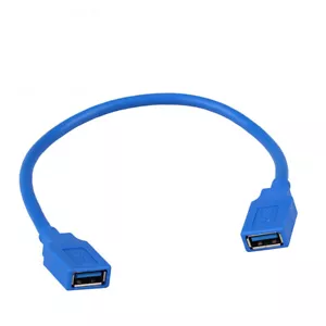 1FT USB 3.0 A Female Jack To Female Socket Extension Cable Cord Adapter Data - Picture 1 of 5