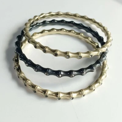 New 3pcs Chicos Rhinestone Bangle Gift Vintage Women Party Holiday Show Jewelry - Image 1 of 4