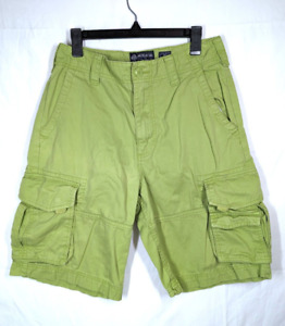 American Rag Cargo Shorts Mens Sz 30 Bermuda 10" Inseam 100% Cotton Apple Green